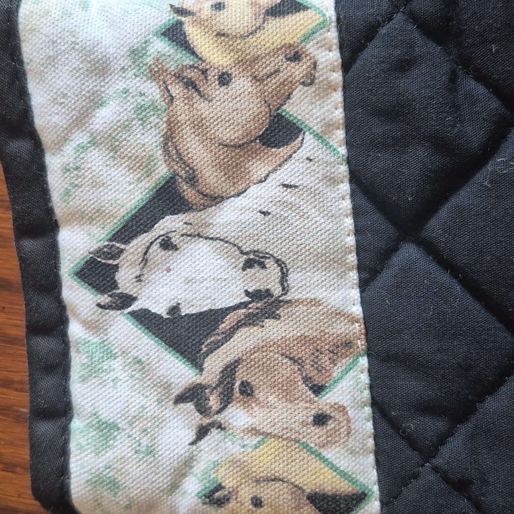 Homemade Horse Oven Mittens Kitchen Western Rodeo Southwest Pony Mustang Farm - Picture 2 of 4
